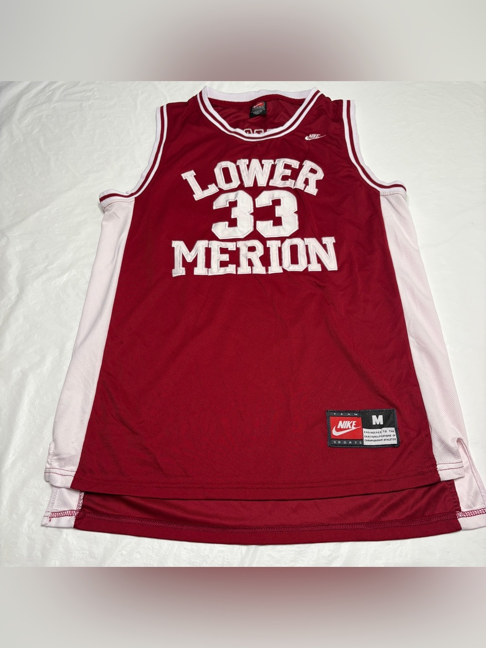 RARE Kobe Bryant #33 Nike Lower Merion High School Jersey Maroon Men's Medium